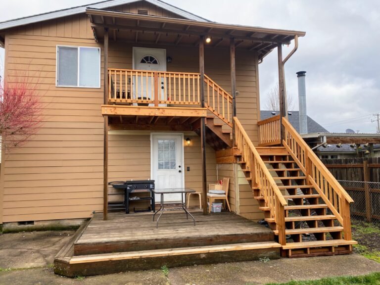 Improvements: new deck and railing